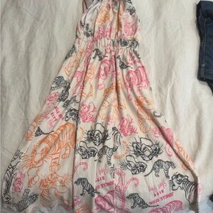 Colorful Tiger Print Dress